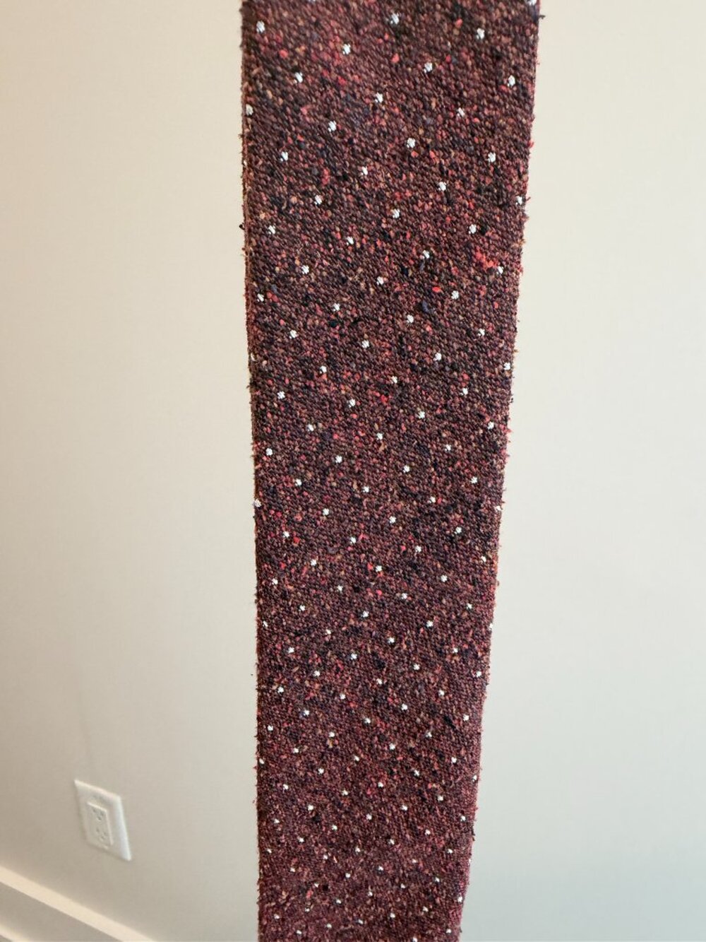 J. Crew Wool Blend Rust Bouclé Tie